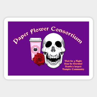 Paper Flower Consortium Logo Magnet